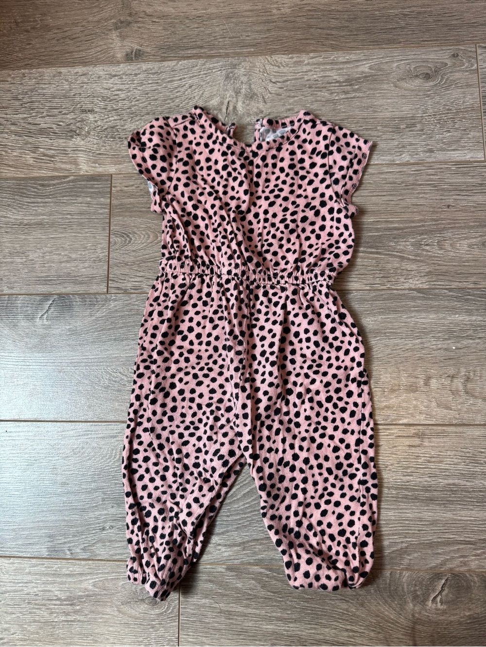 Old Navy Pink Leopard-Print Girls Romper